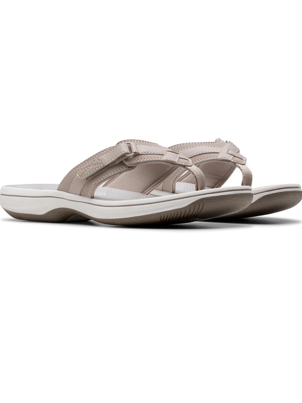 Clarks Cloudsteppers Breeze Sea Sandals – Light Taupe - New in the Box